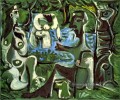 Déjeuner sur l’herbe après Manet 13 1961 cubisme Pablo Picasso